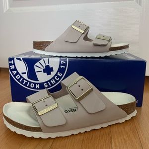 NEW Birkenstock Arizona Nubuck Leather Sandals